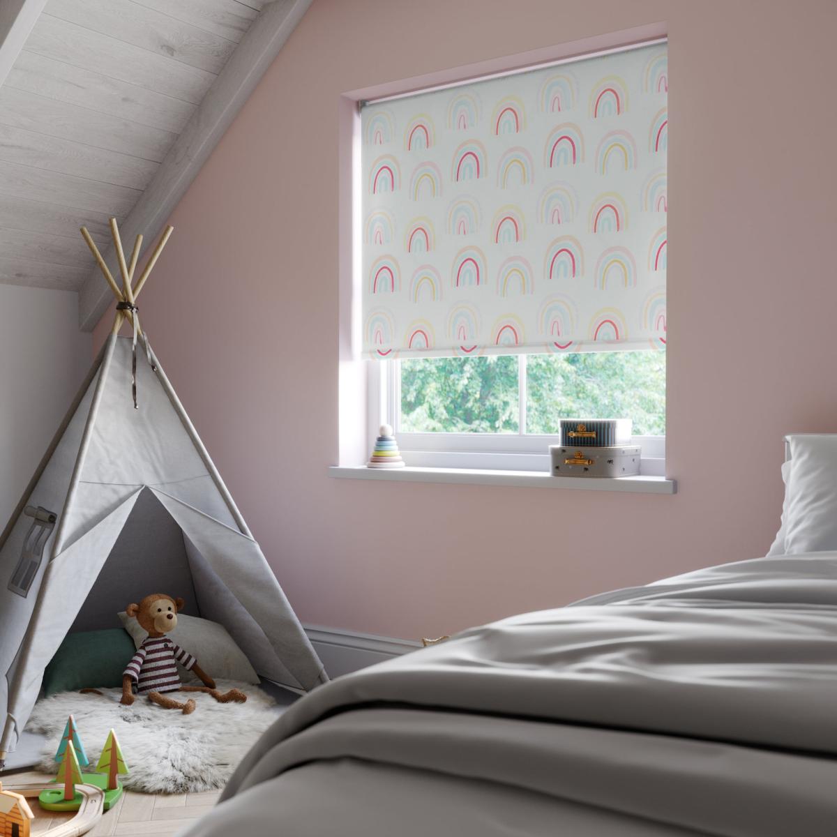Rainbow Blackout Made to Measure Roller Blind MultiColoured – image 3