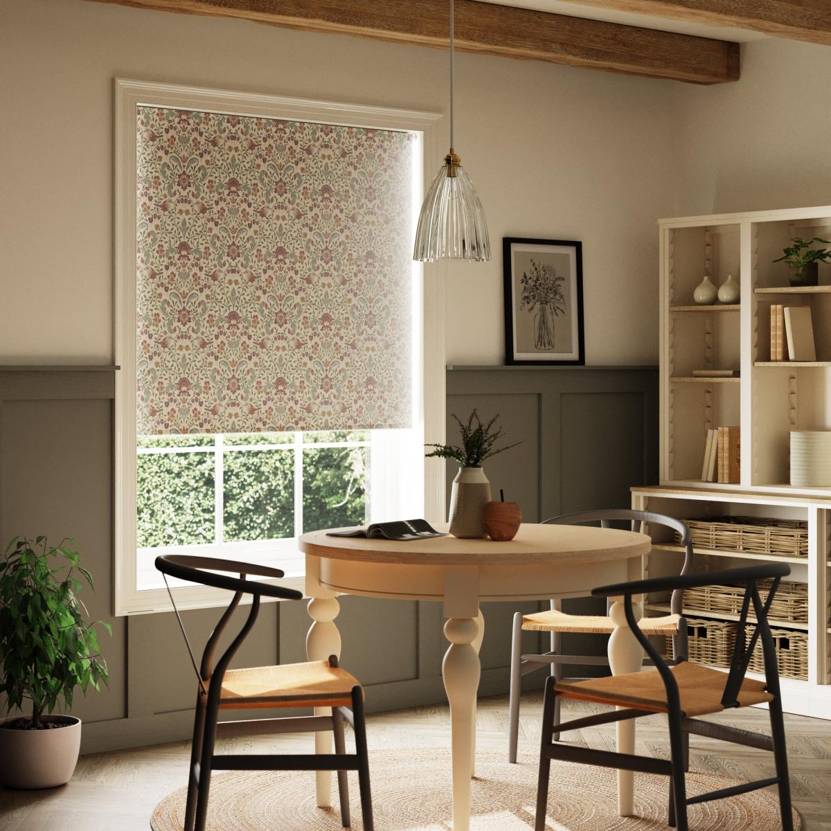 Ruskin Natural Roller Blind Brown – image 2