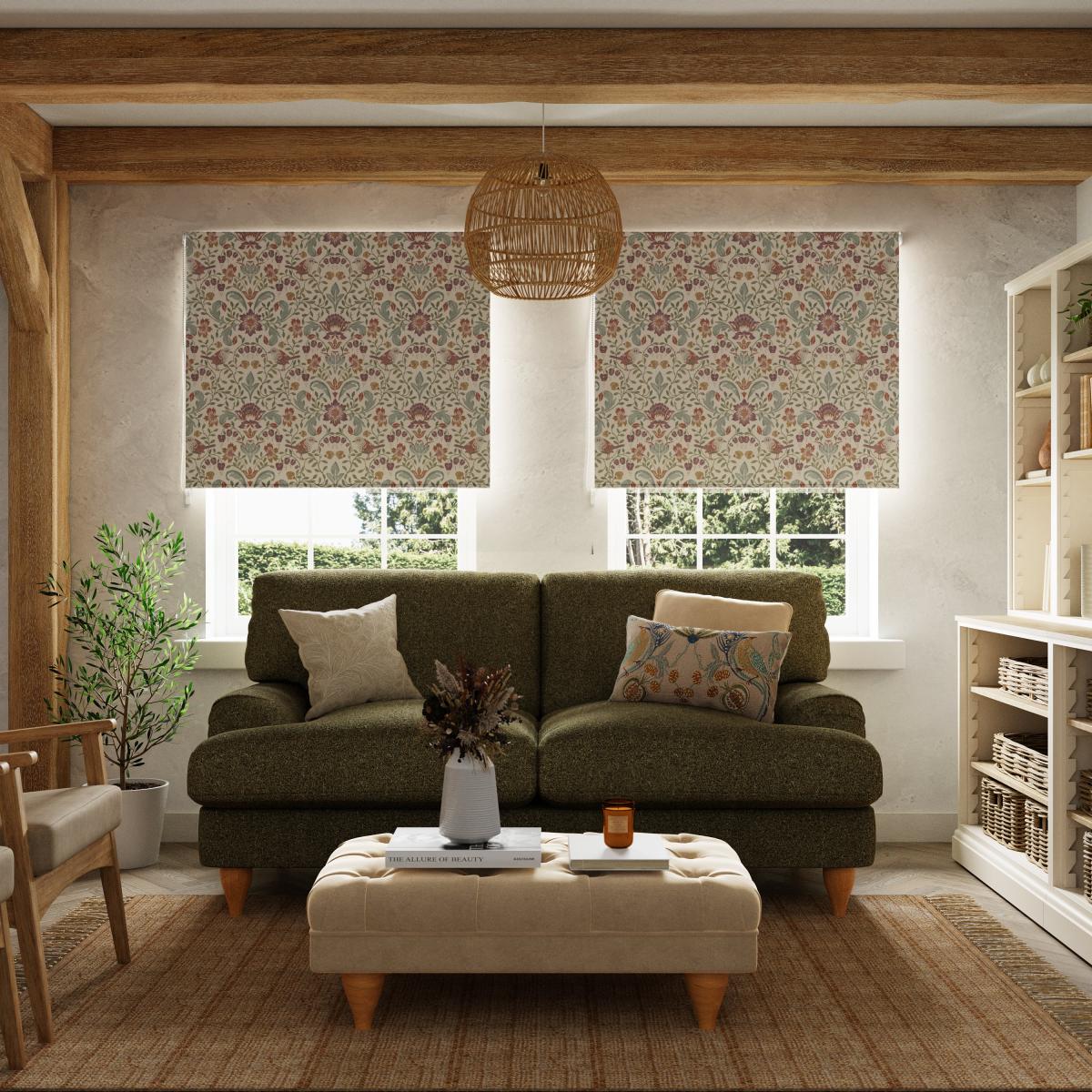 Ruskin Natural Roller Blind Brown – image 1