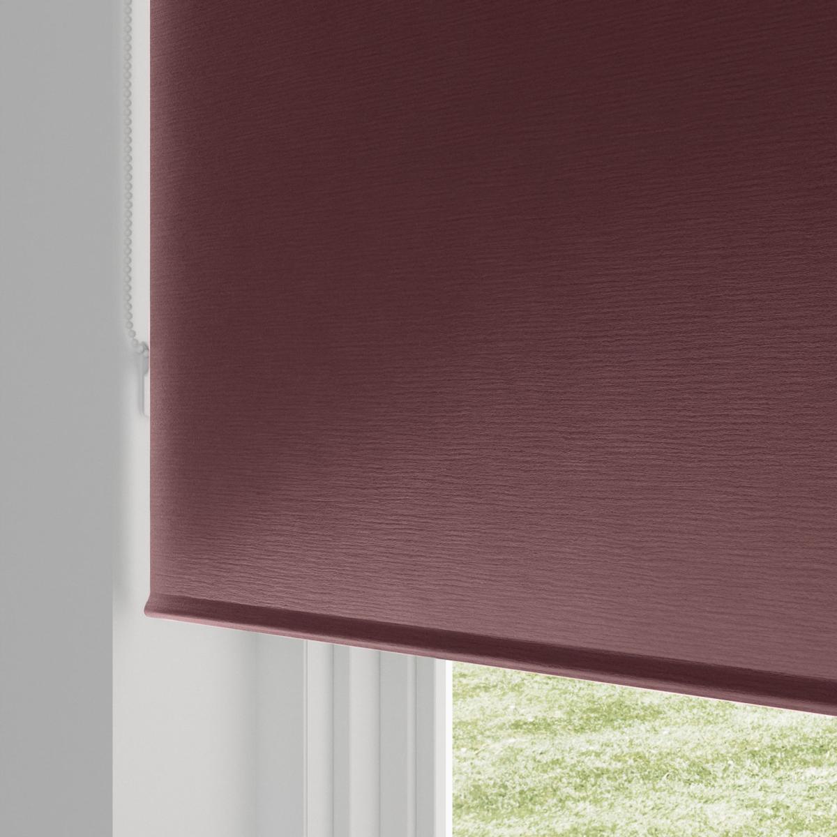 Satin Merlot Blackout Roller Blind Dark Red – image 5