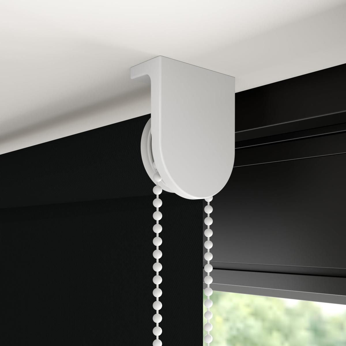 Ex-Lite Blackout Made to Measure Flame Retardant Roller Blind Ex-lite Black – image 4