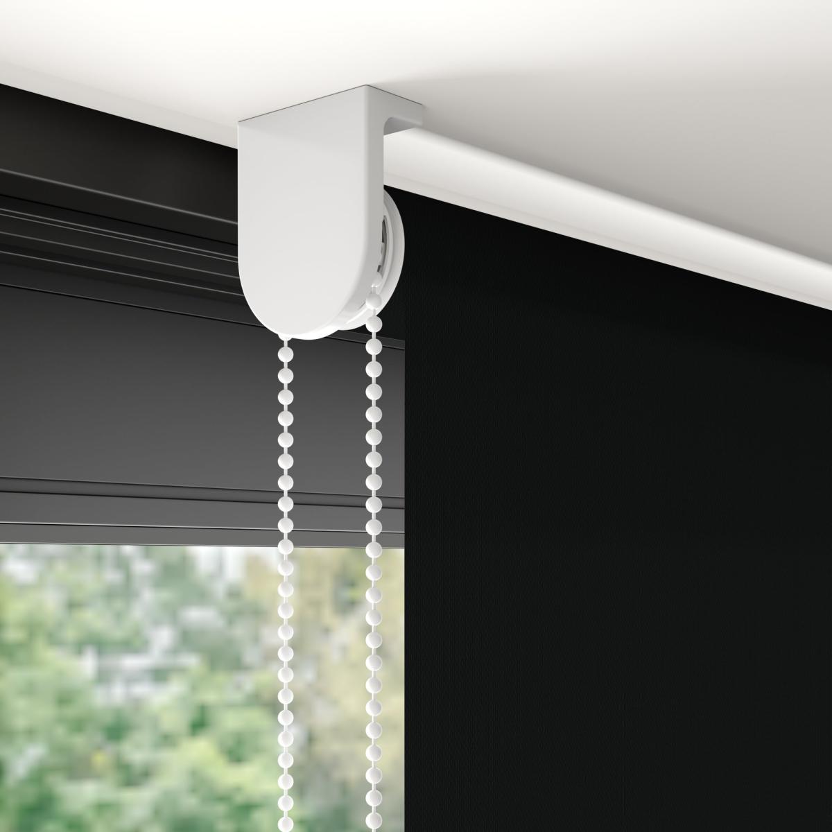 Ex-Lite Blackout Made to Measure Flame Retardant Roller Blind Ex-lite Black – image 5