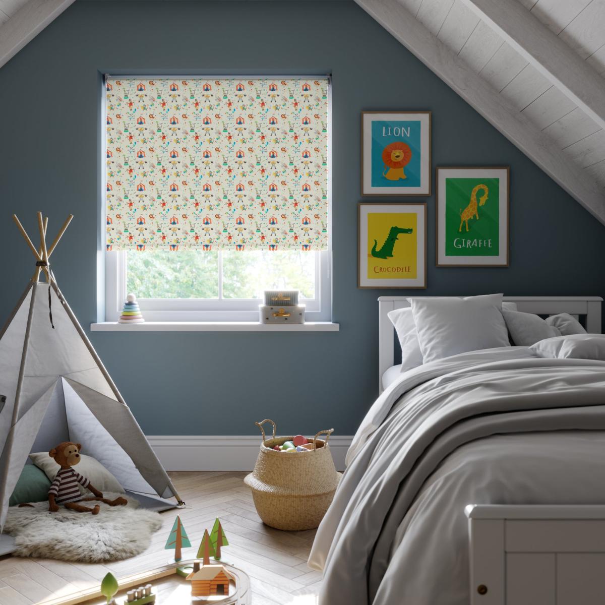 Circus Blackout Made to Measure Roller Blind MultiColoured – image 1