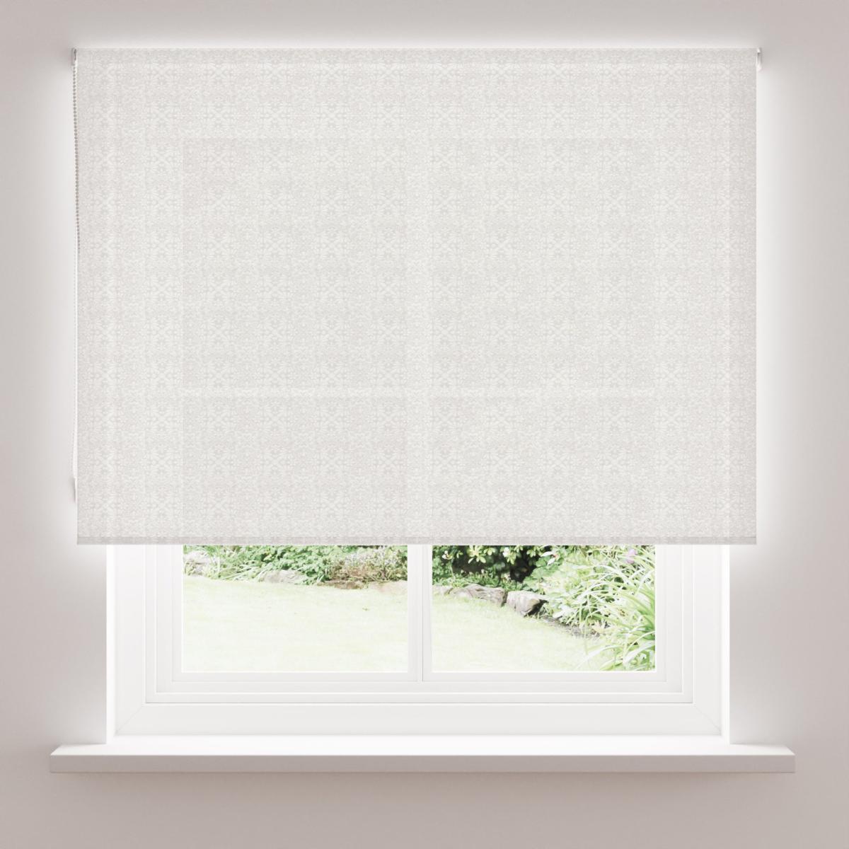 Boho Tile White Daylight Roller Blind White – image 3