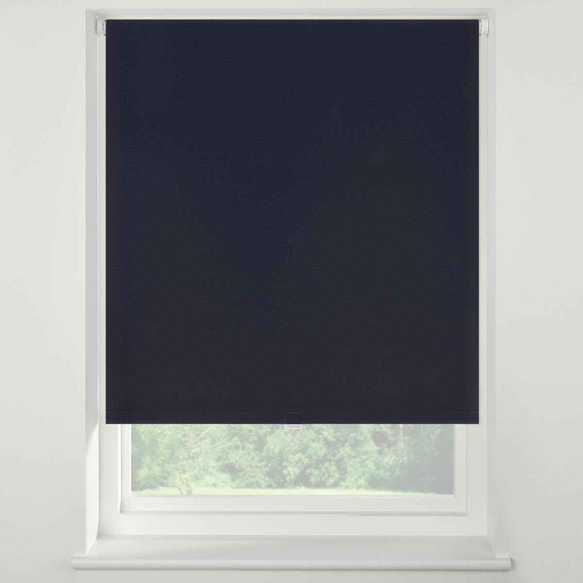 Swish Ink Cordless Blackout Roller Blind Blue