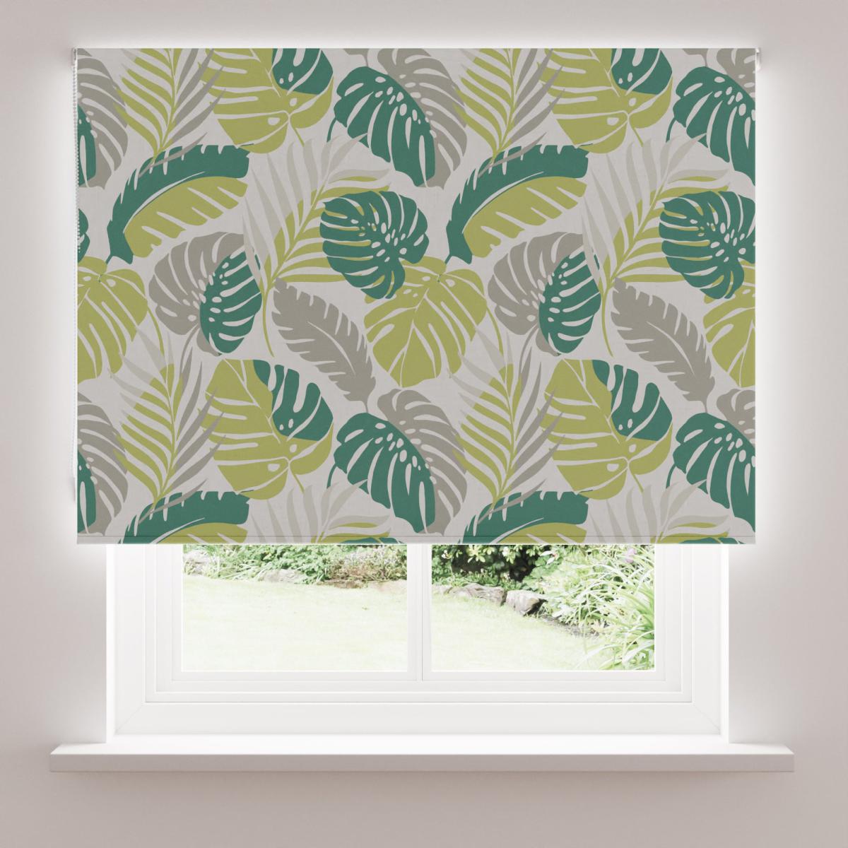 Elements Green Tropics Blackout Roller Blind Green – image 3