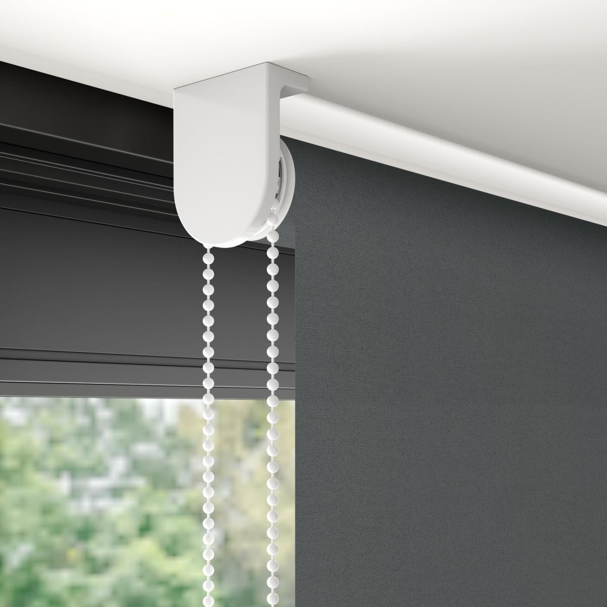 Iona Blackout Made to Measure Flame Retardant Roller Blind Iona Charcoal – image 5