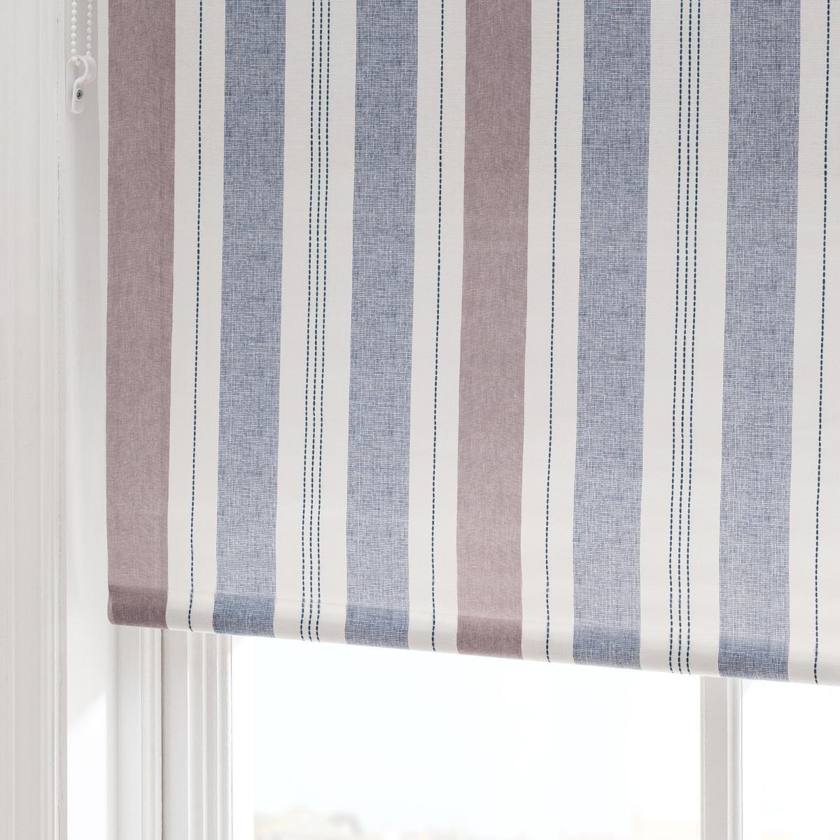 Coastal Stripe Blue Daylight Moisture Resistant Roller Blind Blue – image 7
