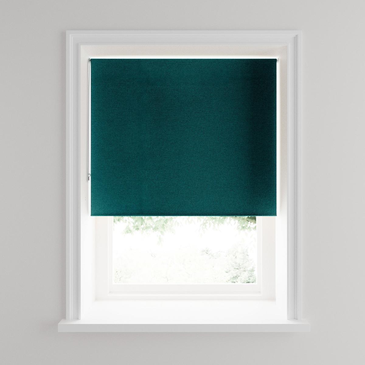 Luna Peacock Blackout Roller Blind Green – image 3