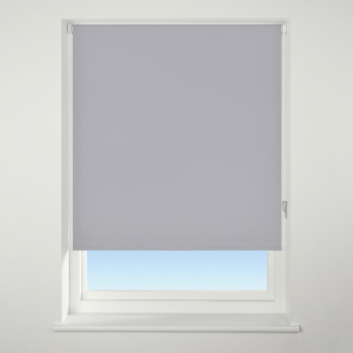 Universal Plain Grey Blackout Roller Blind Grey