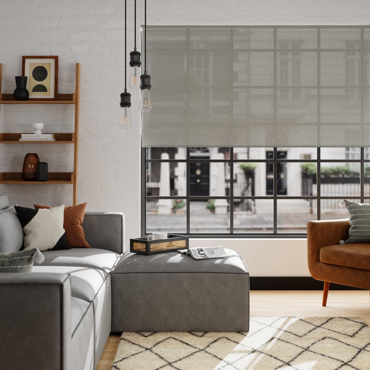 Sheer Dove Grey Roller Blind Grey – image 2