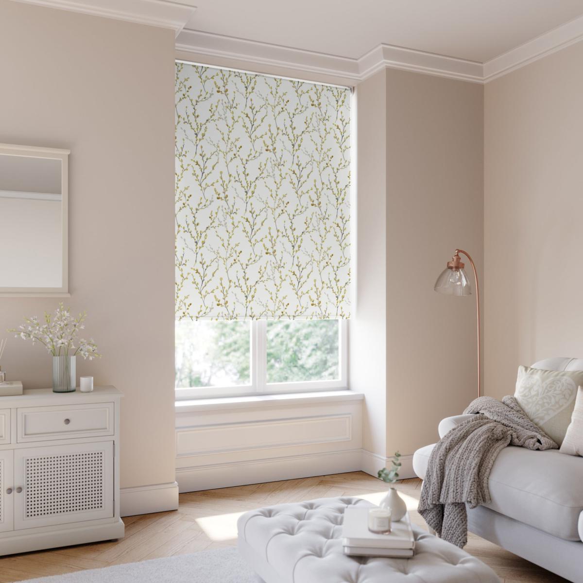 Willow Stem Brazen Blackout Made to Measure Flame Retardant Roller Blind Willow Brazen Yellow – image 3
