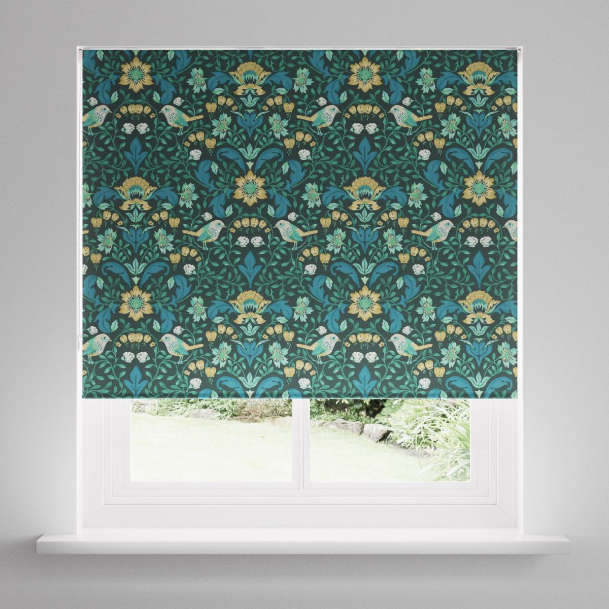 Ruskin Bottle Green Blackout Roller Blind Green – image 2