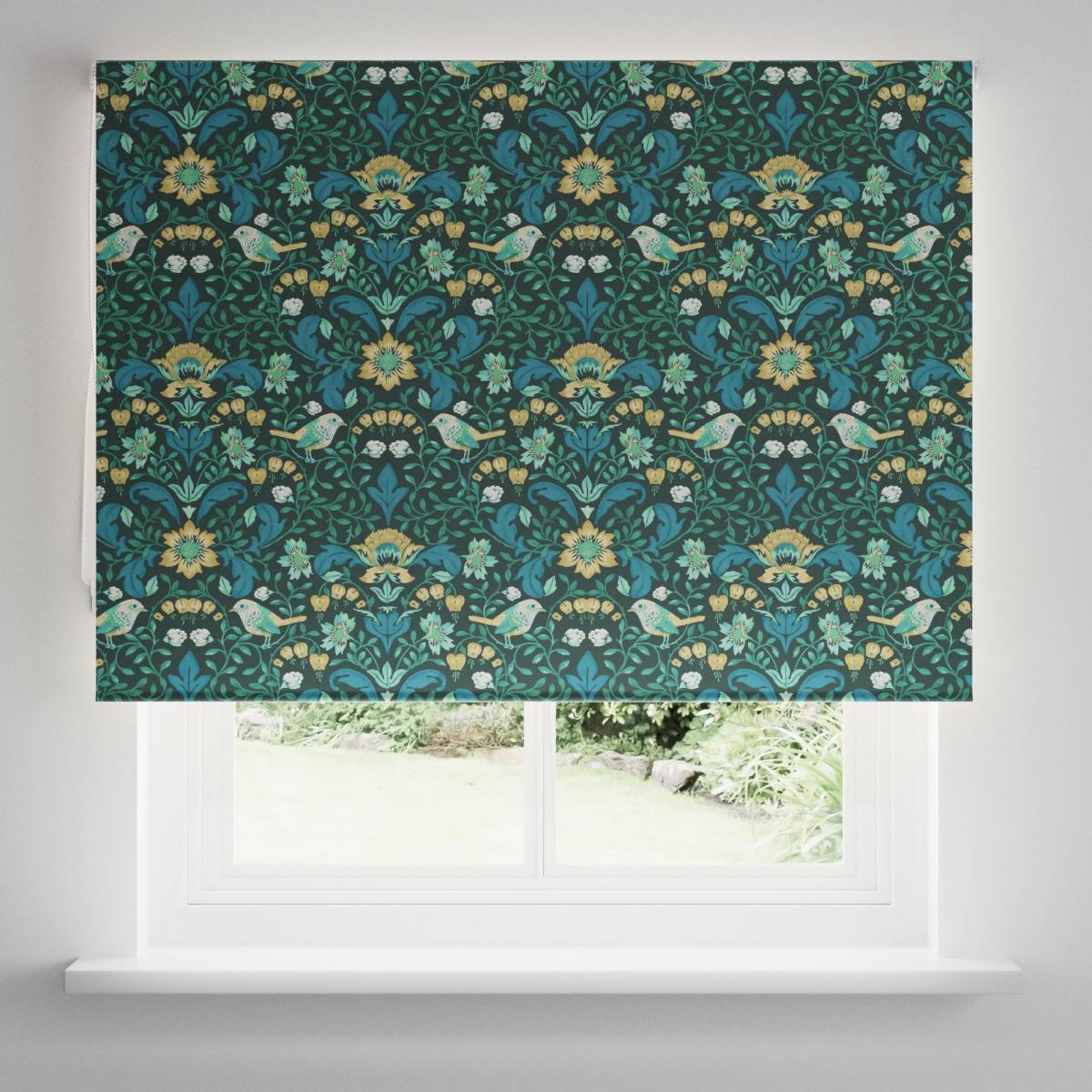 Ruskin Bottle Green Blackout Roller Blind Green – image 3