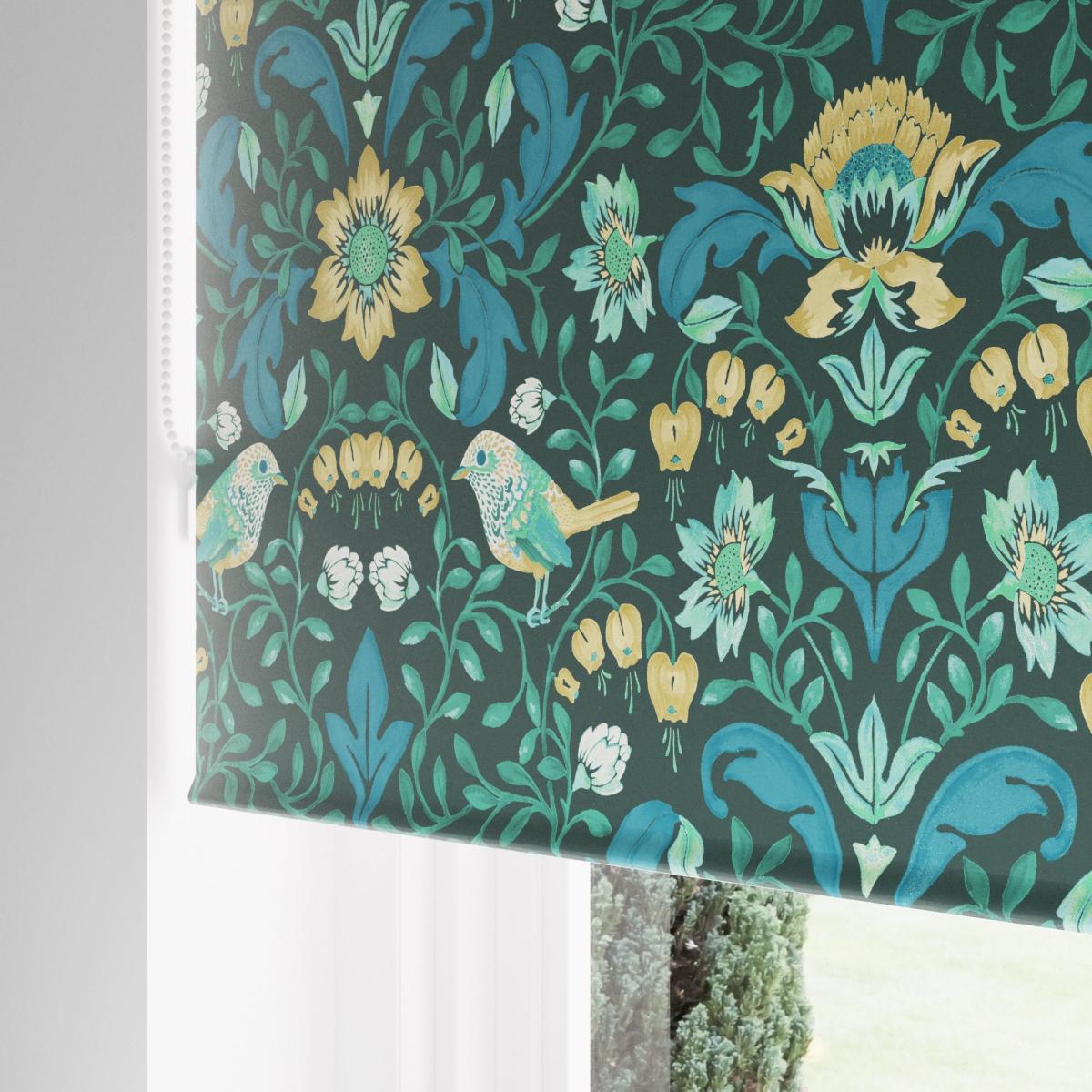 Ruskin Bottle Green Blackout Roller Blind Green – image 4