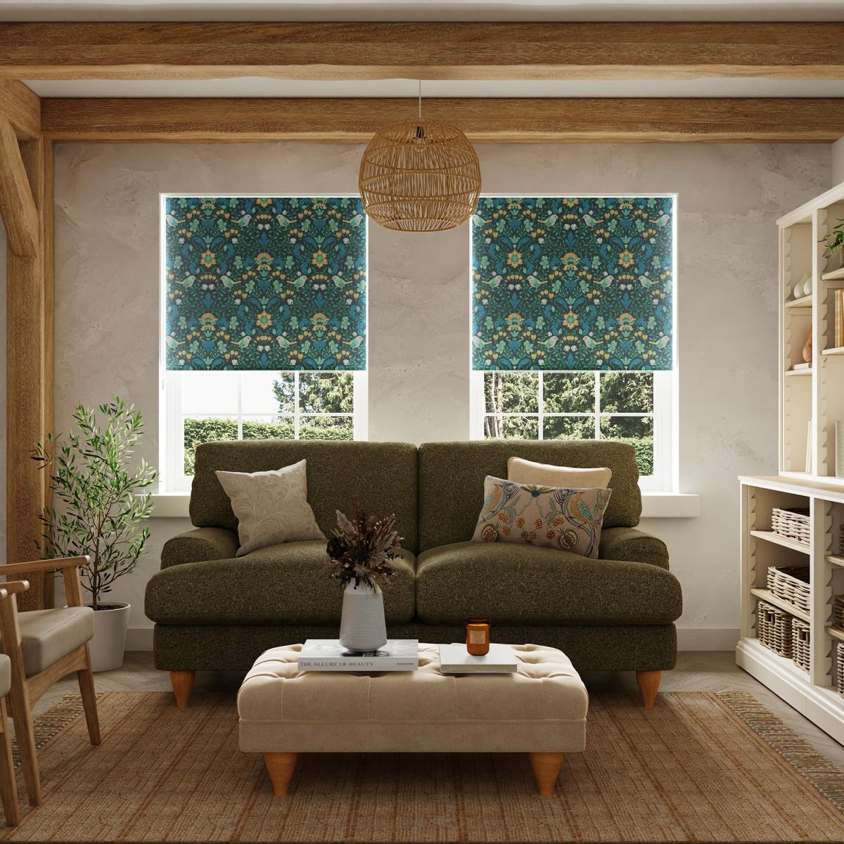 Ruskin Bottle Green Blackout Roller Blind Green – image 5
