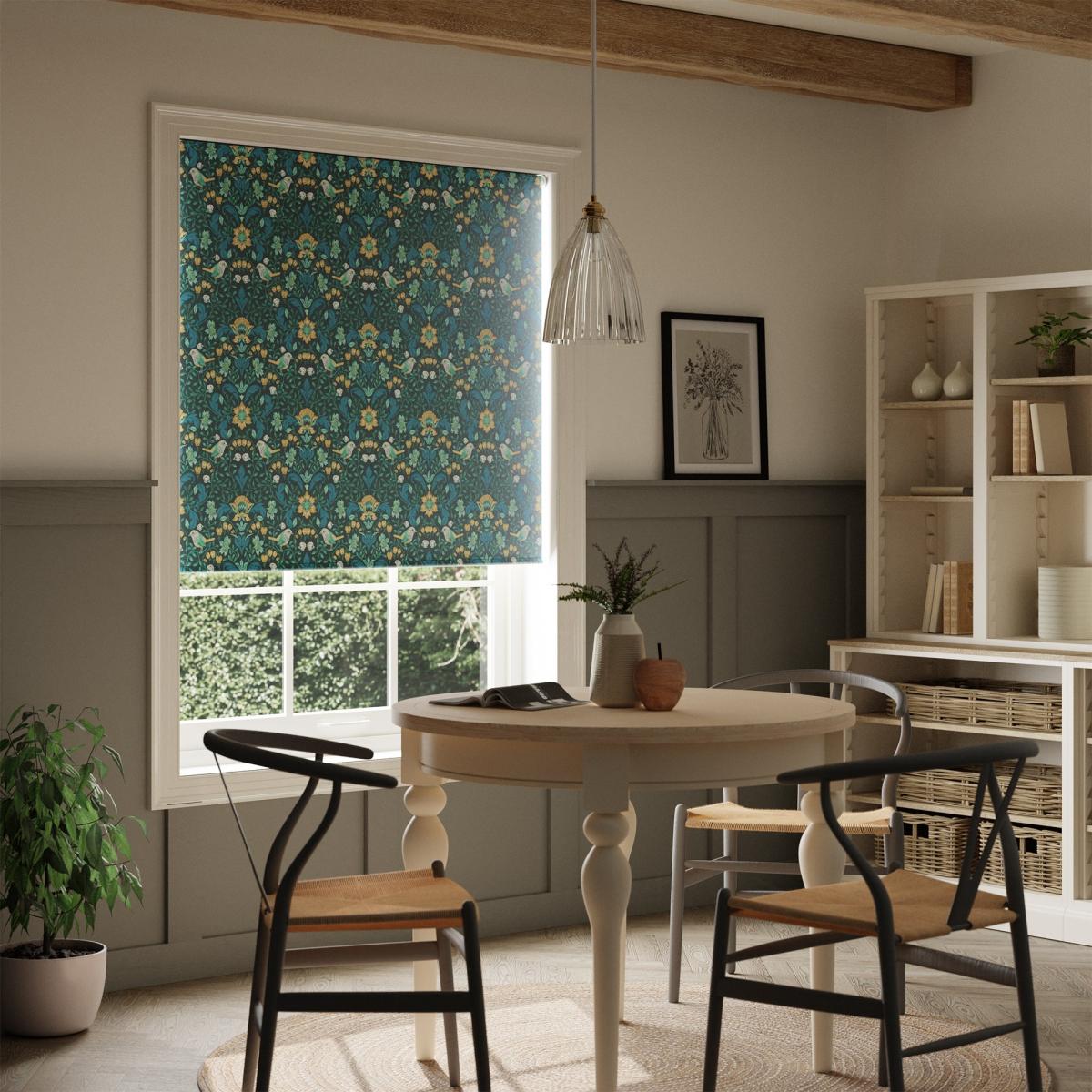 Ruskin Bottle Green Blackout Roller Blind Green – image 1