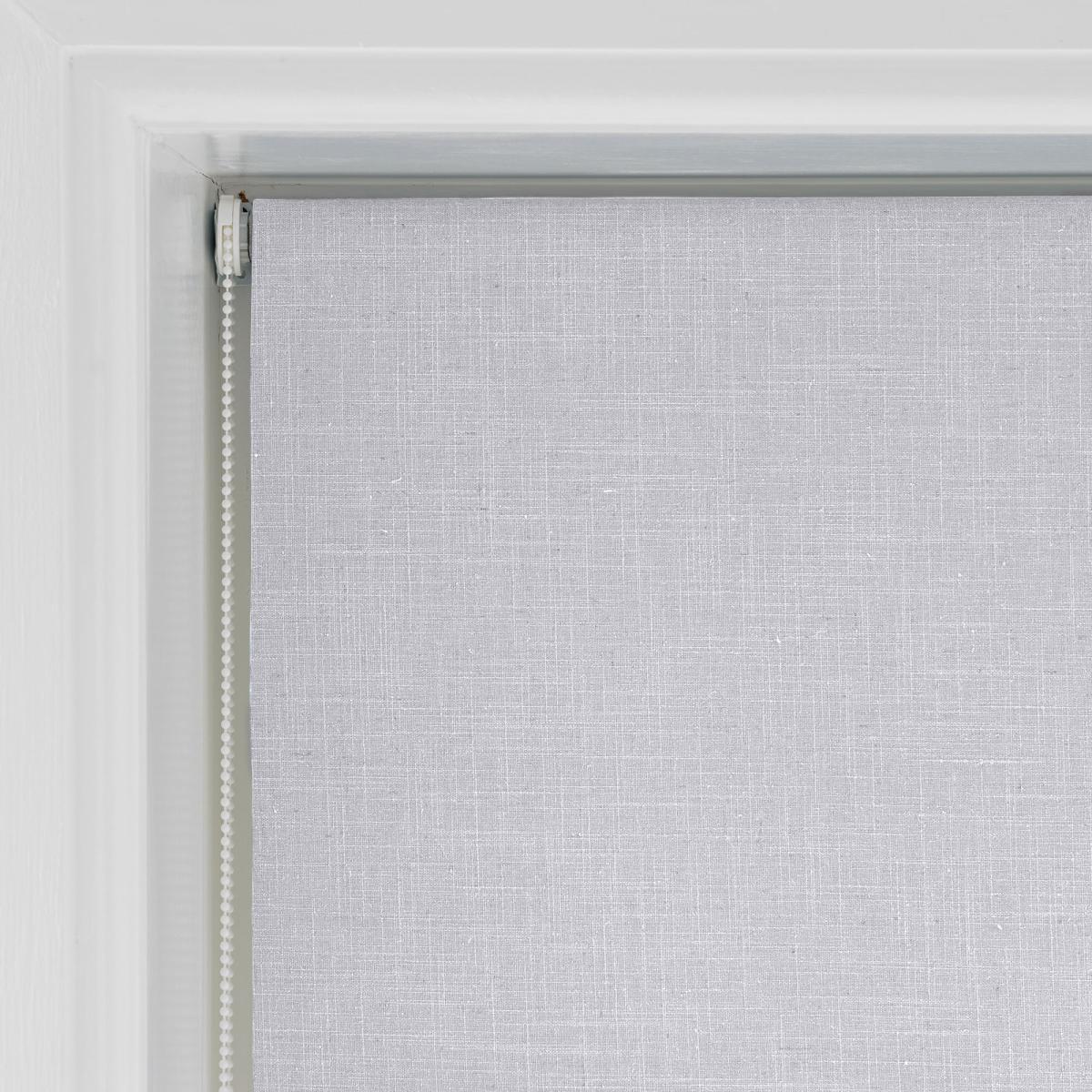 Linen Mix Grey Roller Blackout Blind Grey – image 5