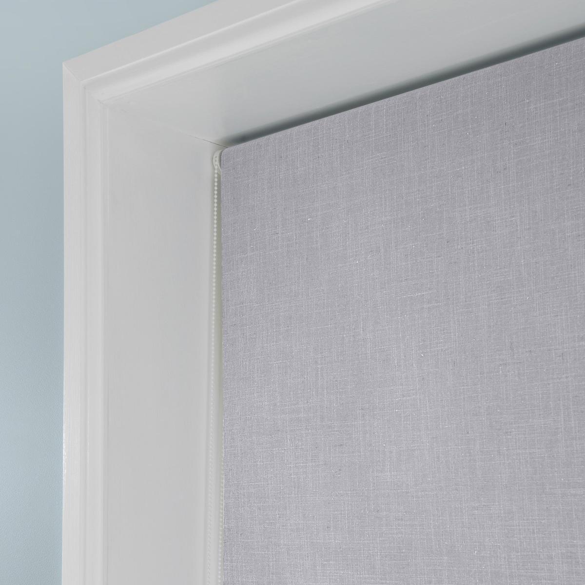 Linen Mix Grey Roller Blackout Blind Grey – image 6