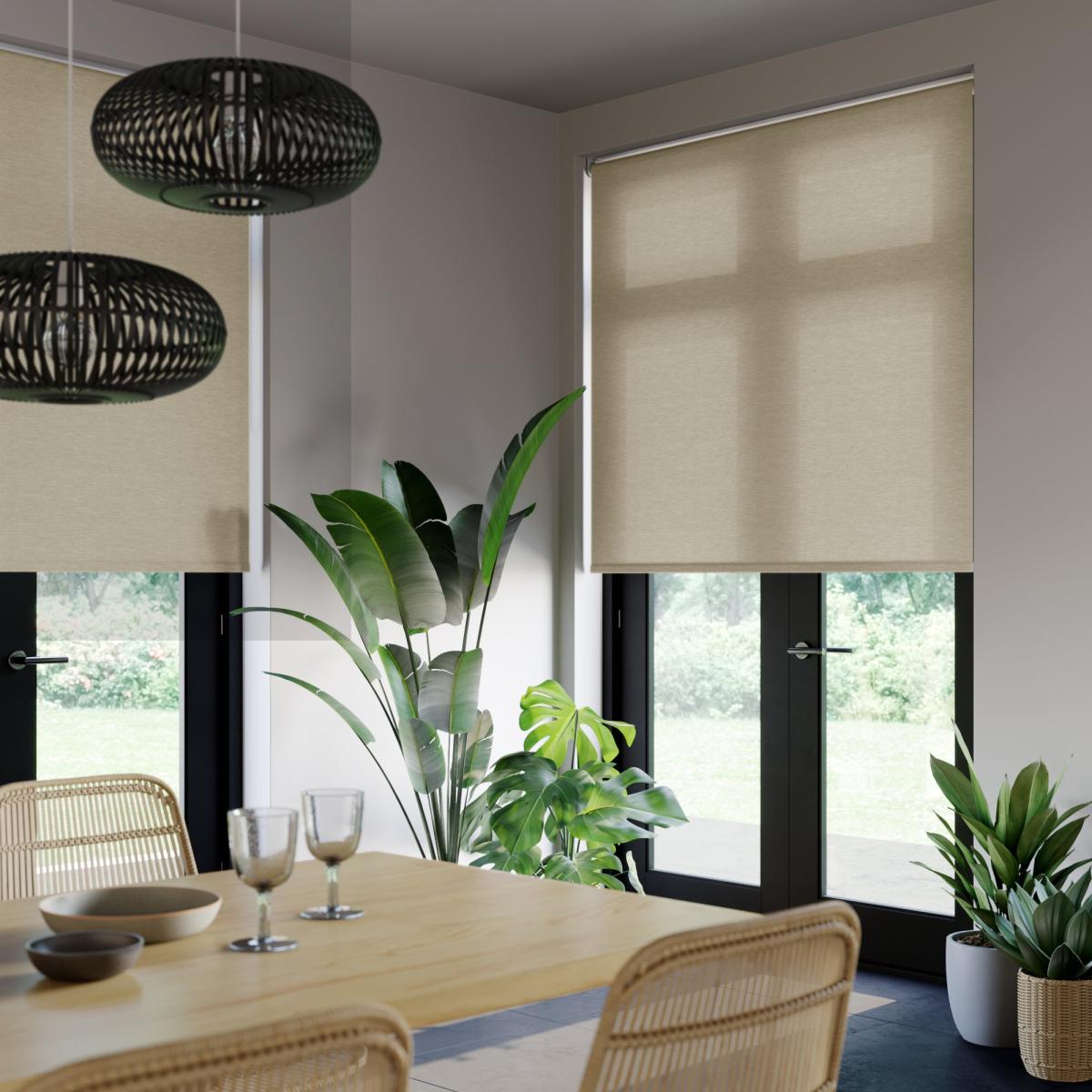 Hampton Daylight Made to Measure Roller Blind Hampton Picket Fence Natural – image 3