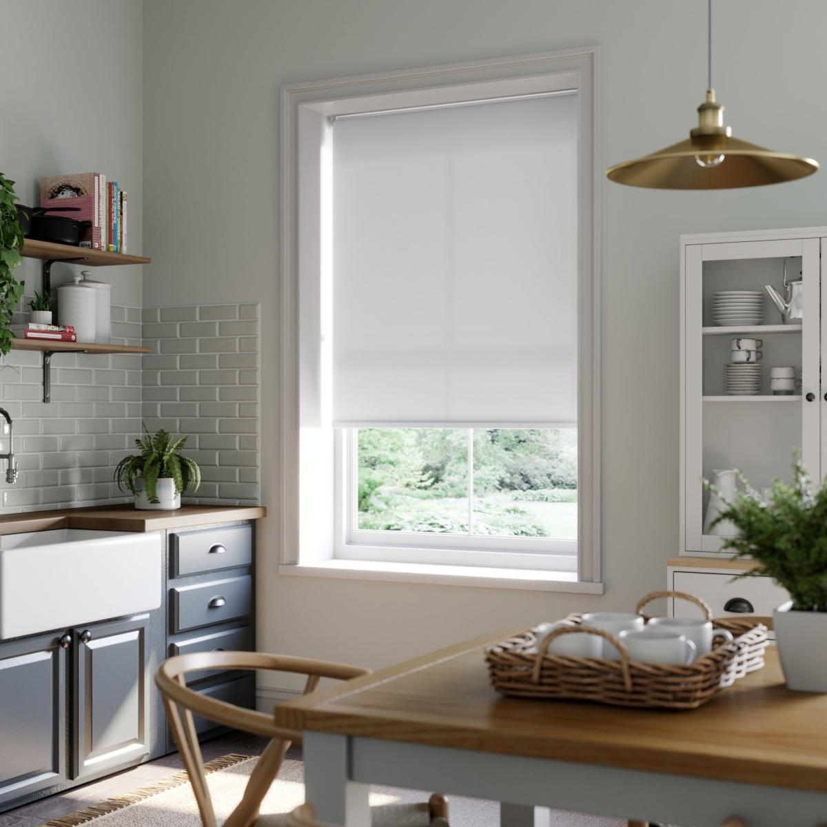 Cameo Made to Measure Daylight Roller Blind Cameo White – image 3