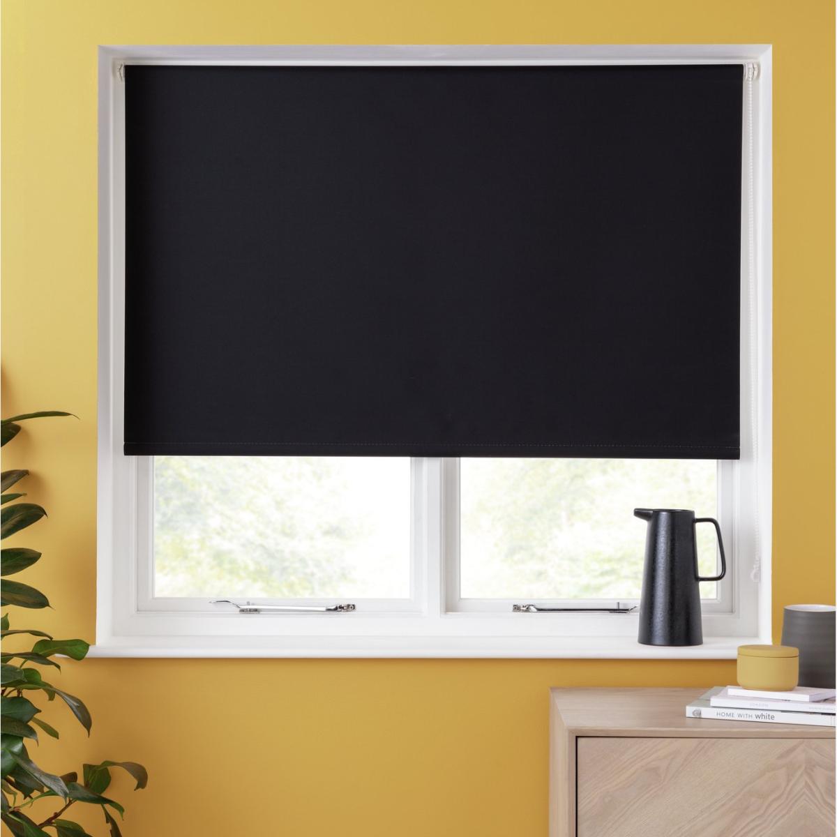 Habitat Blackout Insulating Roller Blind - 6ft - Black – image 1