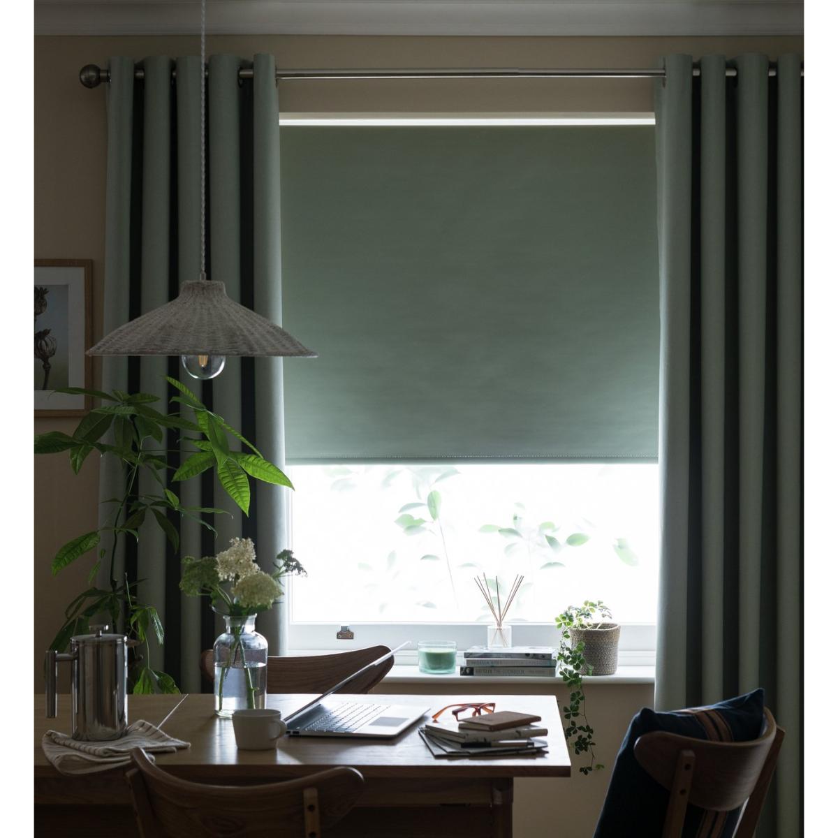 Habitat Plain Blackout Roller Blind - Sage Green - 5ft – image 1
