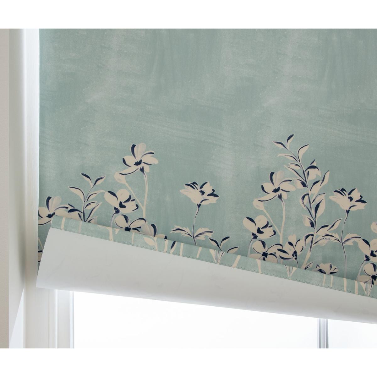 Habitat Floral Blackout Roller Blind - Blue - 3ft – image 3