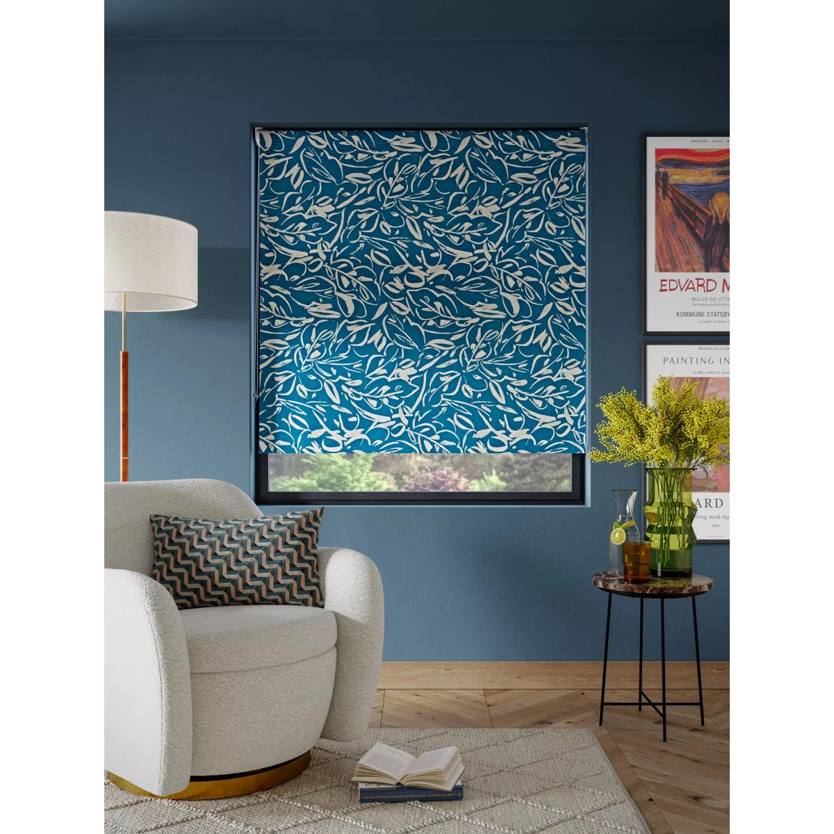 John Lewis Painted Leaves Blackout Roller Blind – image 2