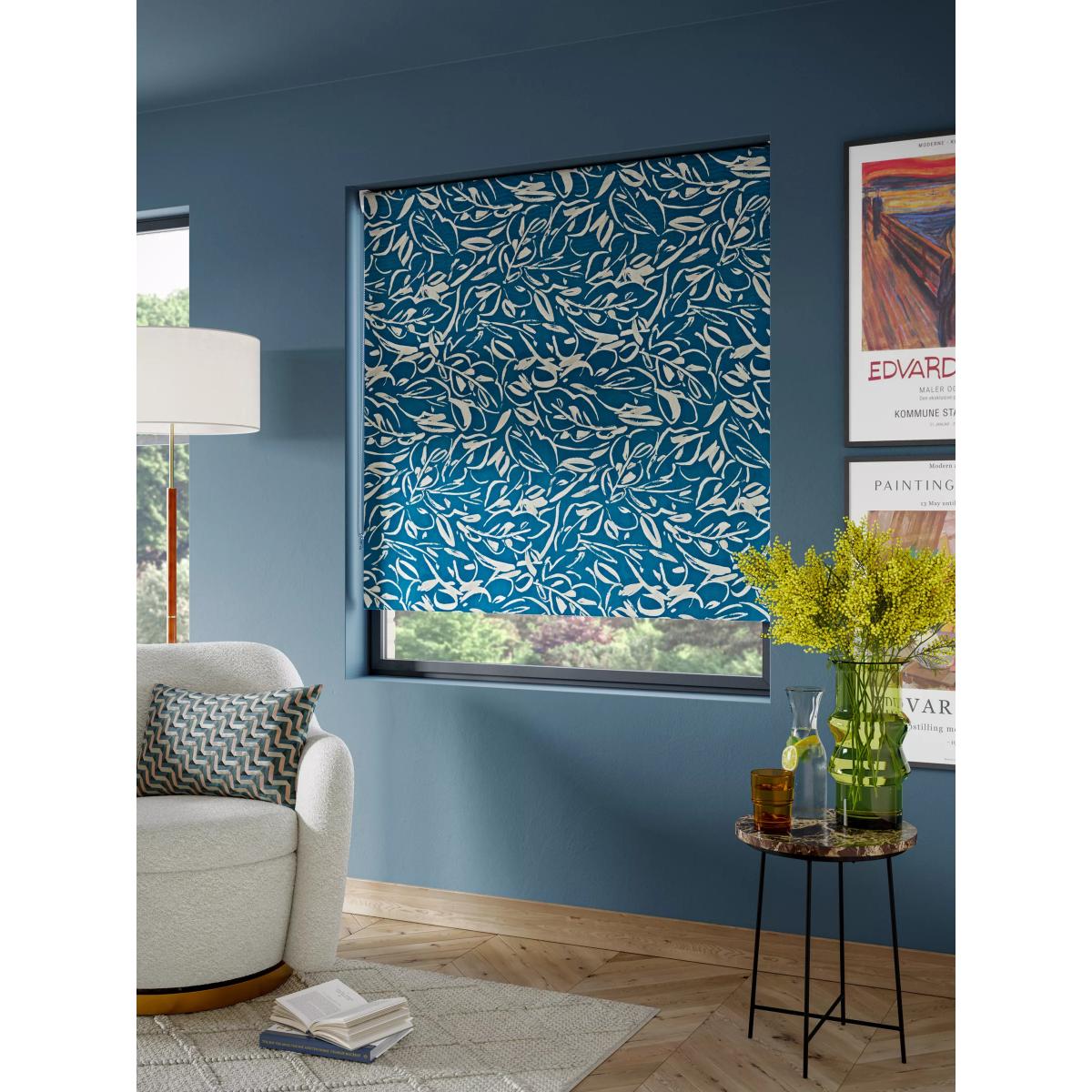 John Lewis Painted Leaves Blackout Roller Blind – image 3