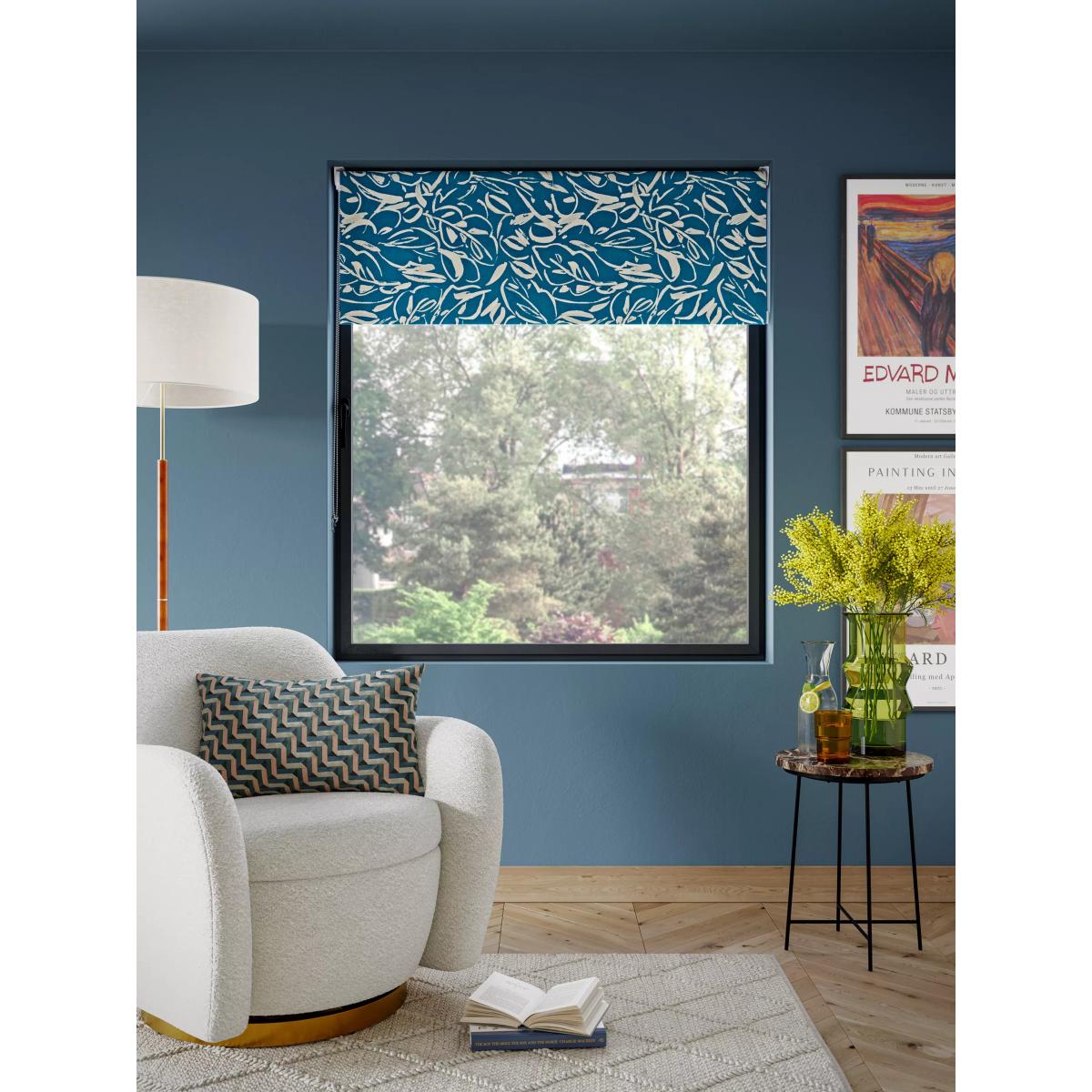 John Lewis Painted Leaves Blackout Roller Blind – image 4