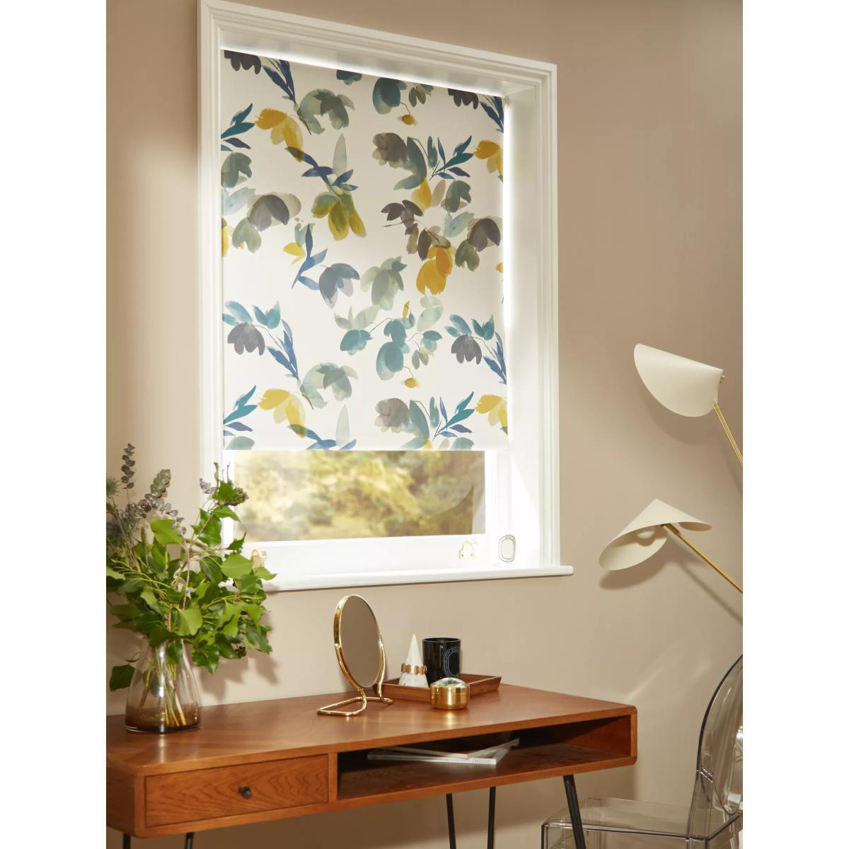 John Lewis & Partners Lenton Rose Blackout Roller Blind, Citrine – image 3