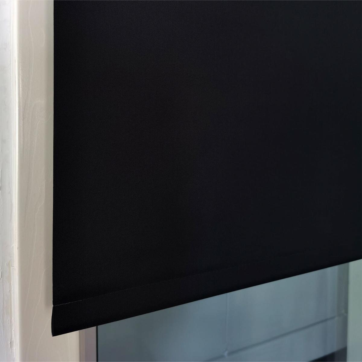 Plain Blackout Roller Blinds - Black / 180cm – image 1