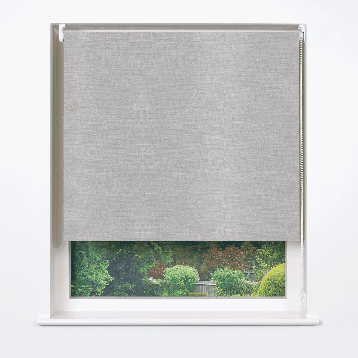 Grey Hessian Blackout Blind  - Grey / 180cm – image 2