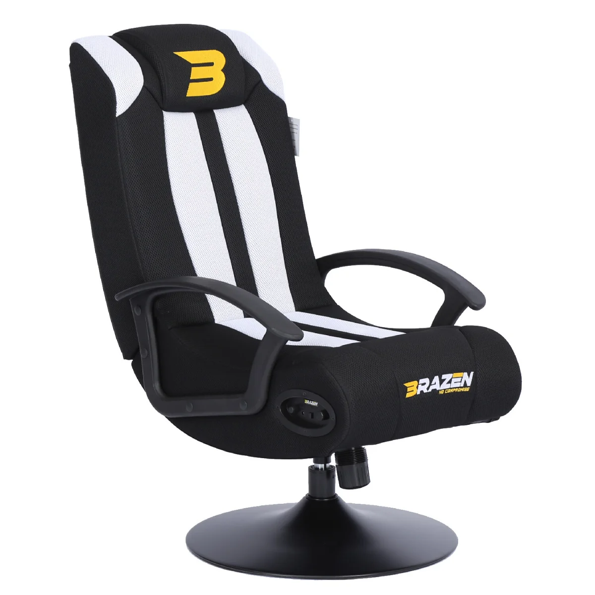 BraZen Stag 2.1 Bluetooth Surround Sound Gaming Chair - White – image 2