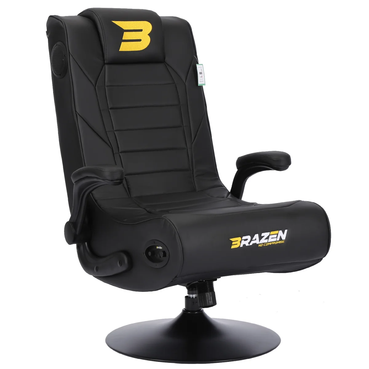 BraZen Serpent 2.1 Bluetooth Surround Sound Gaming Chair - Black – image 2
