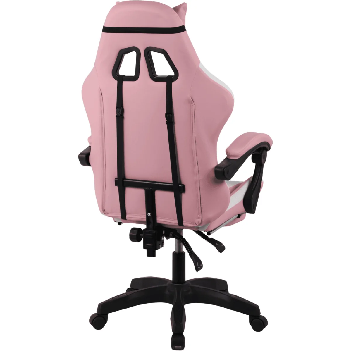 Neuro Adjustable PVC Gaming Chair with Pull-out Legrest - Pink & White / FabricFoamMetalNylonPolypropyleneSteelPVC – image 8