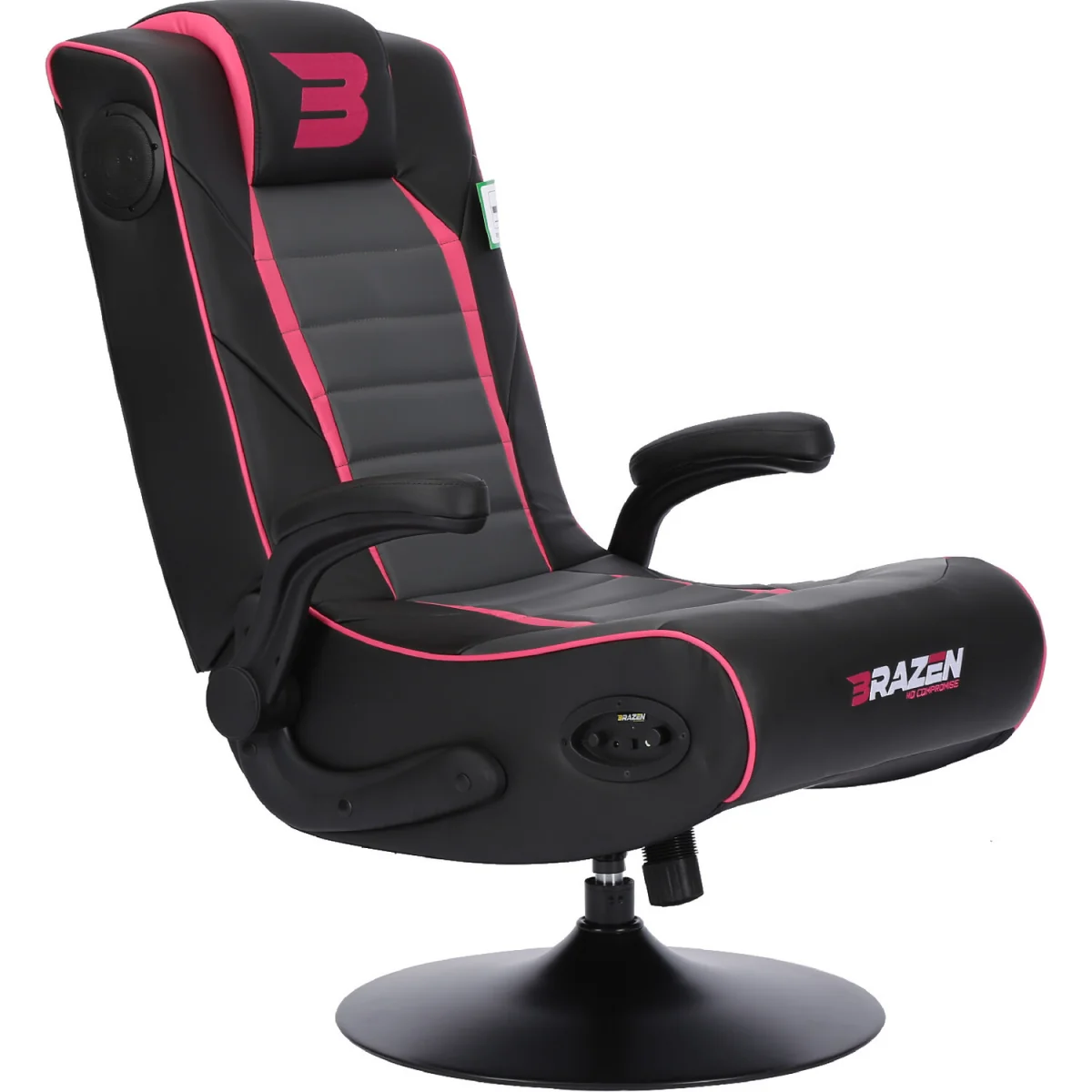 BraZen Serpent 2.1 Bluetooth Surround Sound Gaming Chair - Pink – image 2