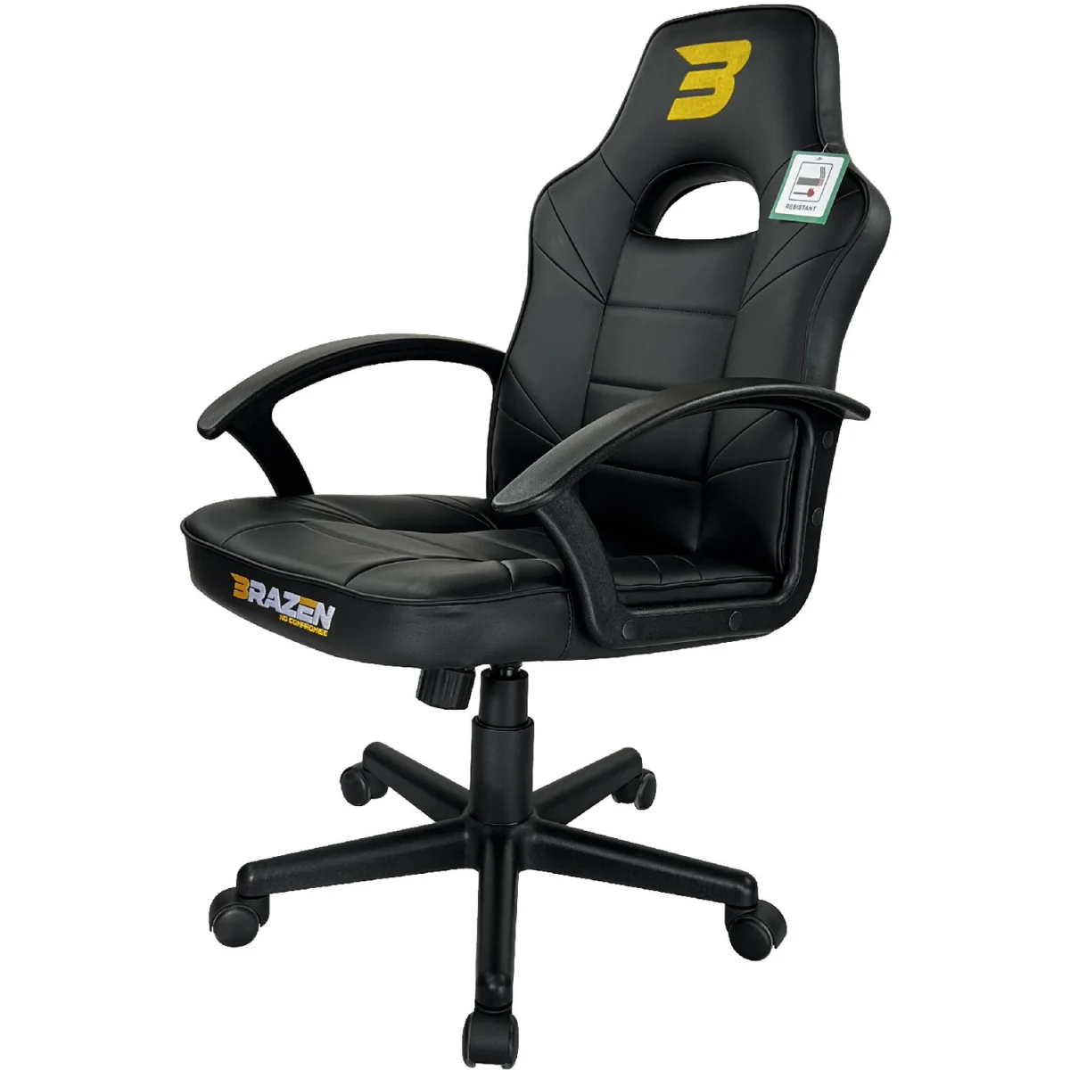 BraZen Valor Mid Back PC Gaming Chair - Black / 97cm – image 2