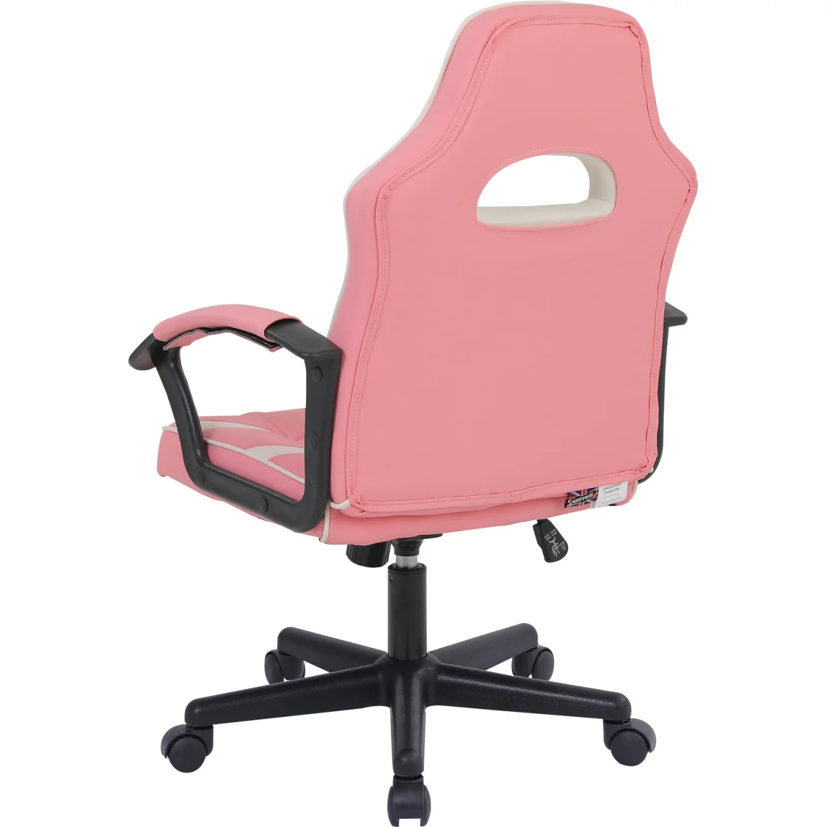 BraZen Valor Mid Back PC Gaming Chair - Pink / 43cm – image 15