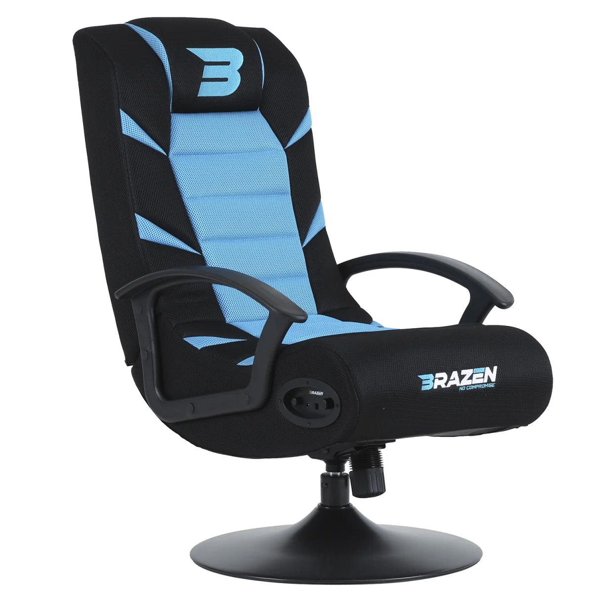 BraZen Pride 2.1 Bluetooth Surround Sound Gaming Chair - Blue – image 2