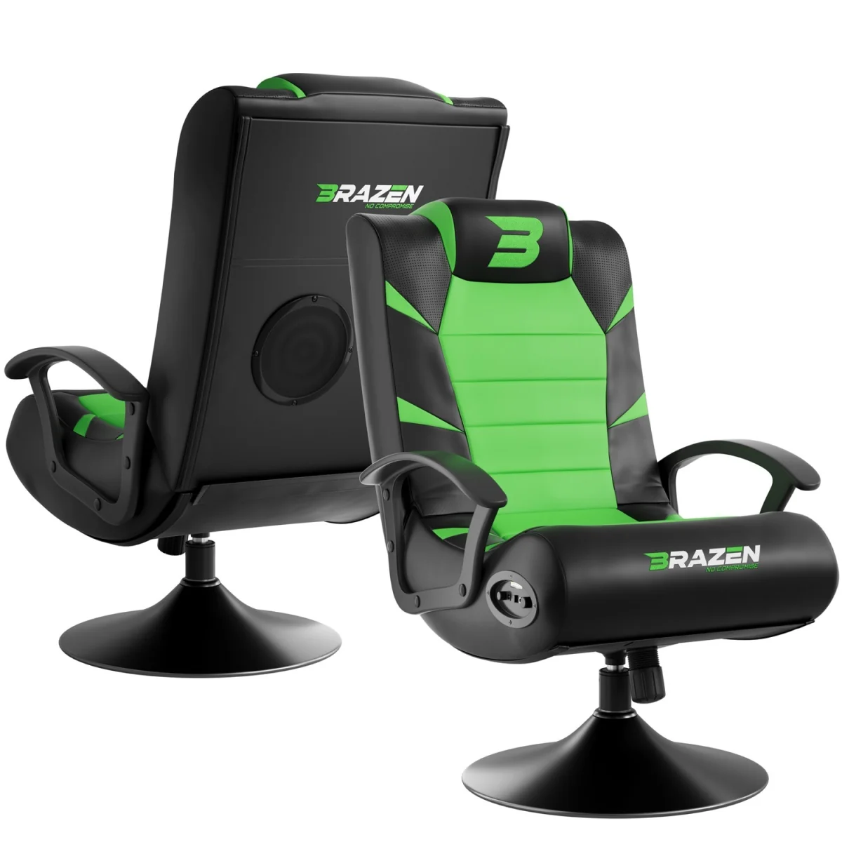 BraZen Pride 2.1 Bluetooth Surround Sound Gaming Chair - Blue – image 24
