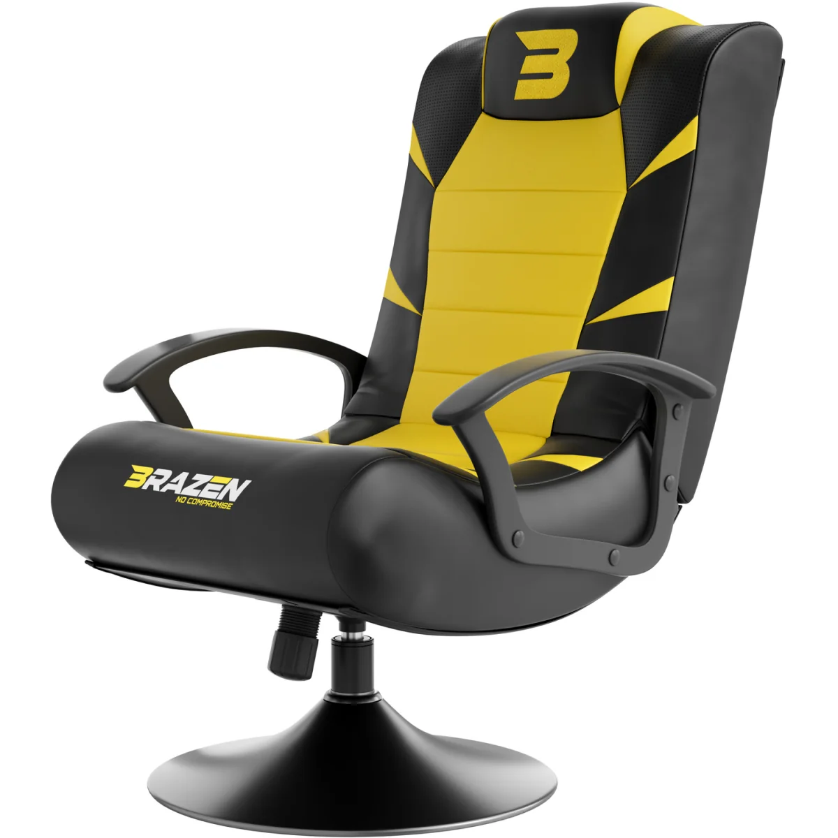 BraZen Pride 2.1 Bluetooth Surround Sound Gaming Chair - Blue – image 25