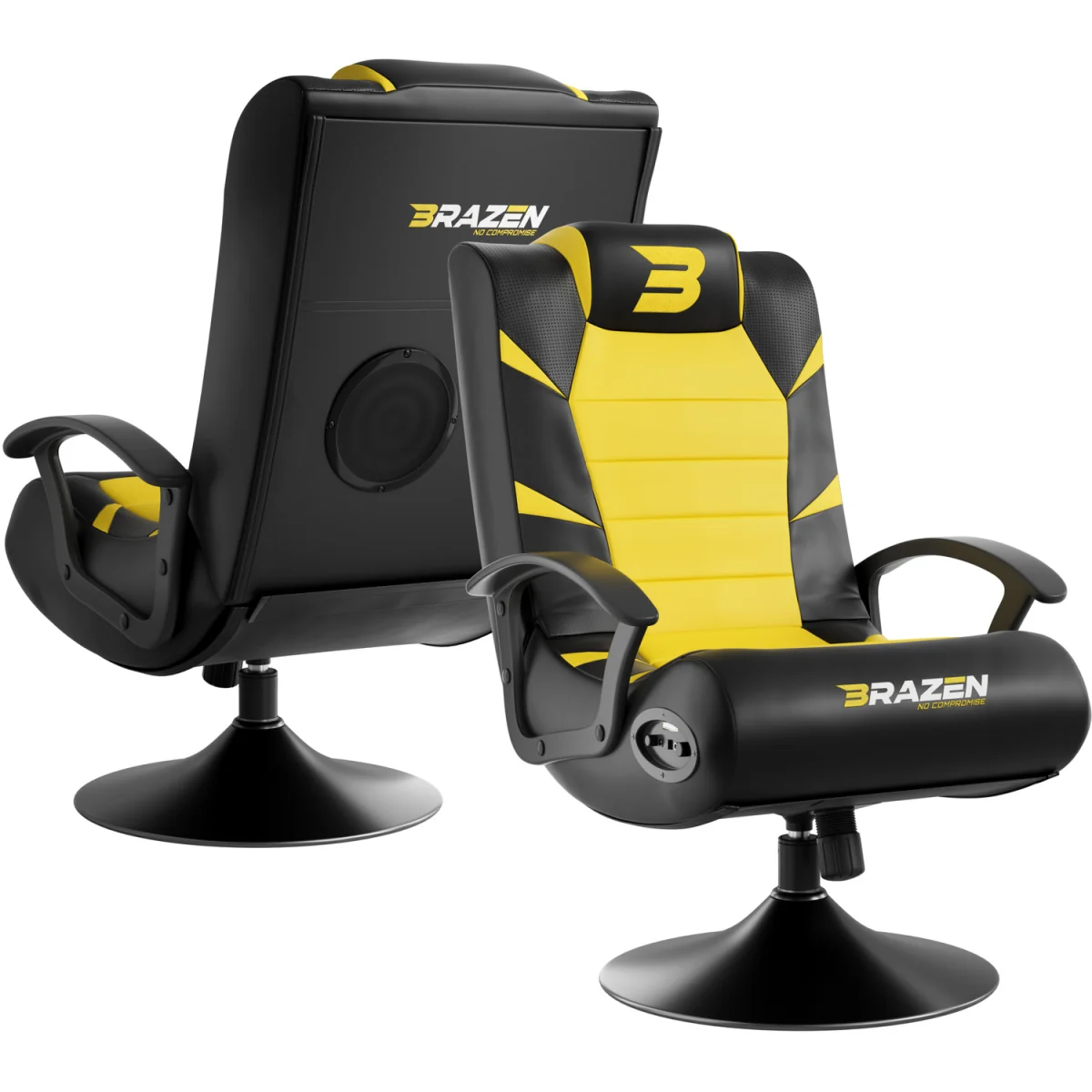 BraZen Pride 2.1 Bluetooth Surround Sound Gaming Chair - Blue – image 29
