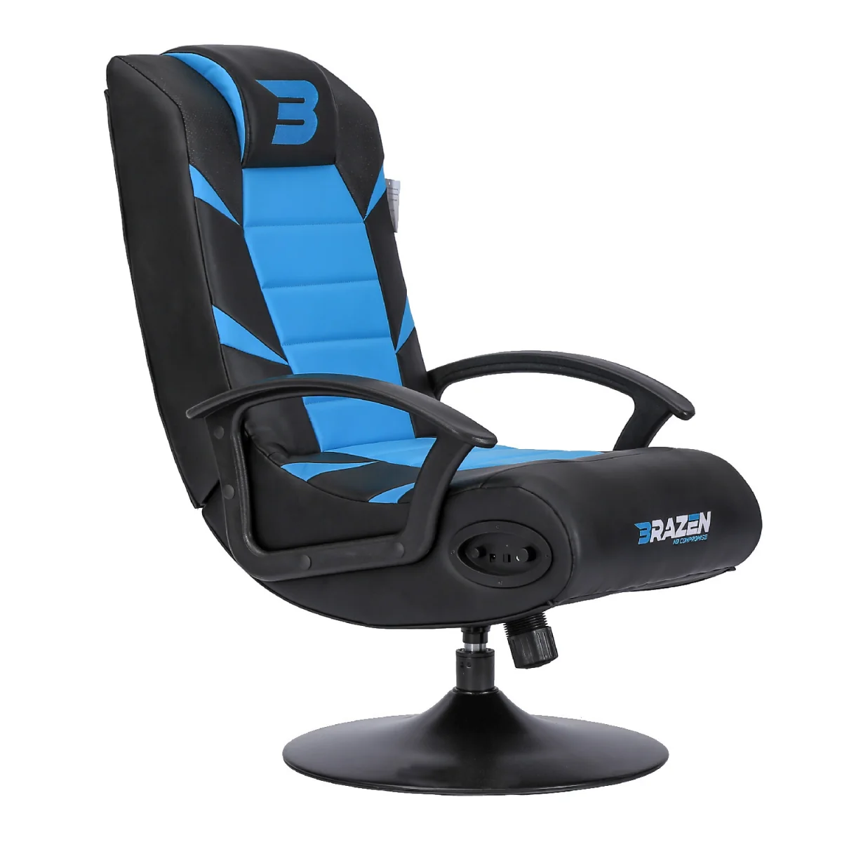 BraZen Pride 2.1 Bluetooth Surround Sound Gaming Chair - Blue – image 8