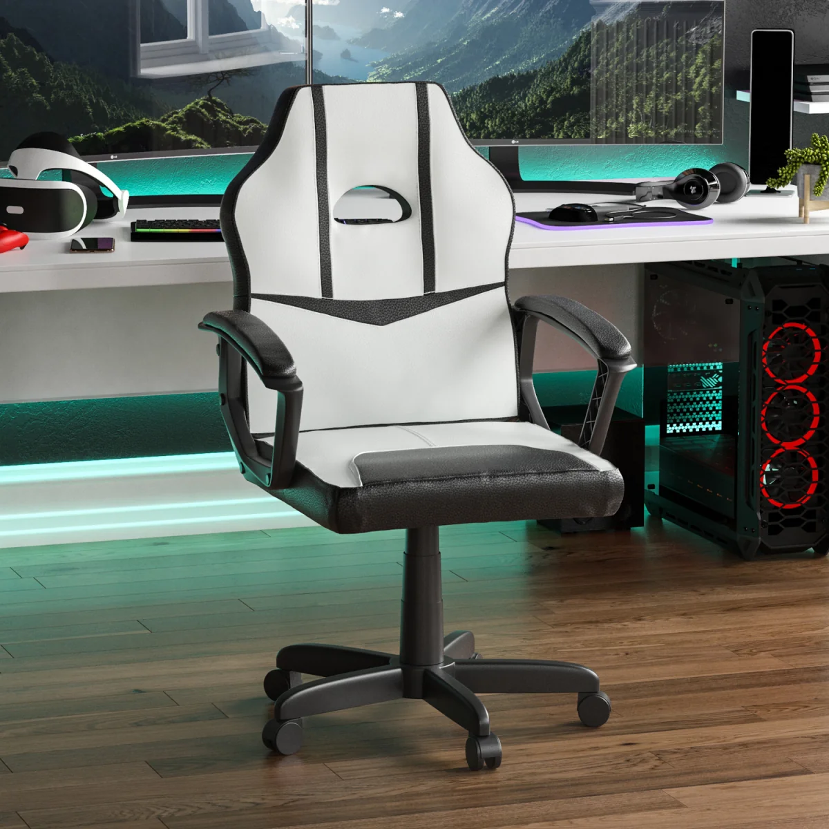 Comet Racing Gaming Chair - White – image 3
