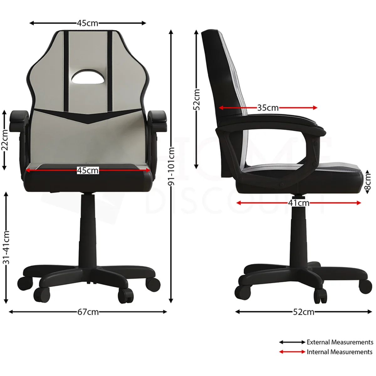 Comet Racing Gaming Chair - White – image 9