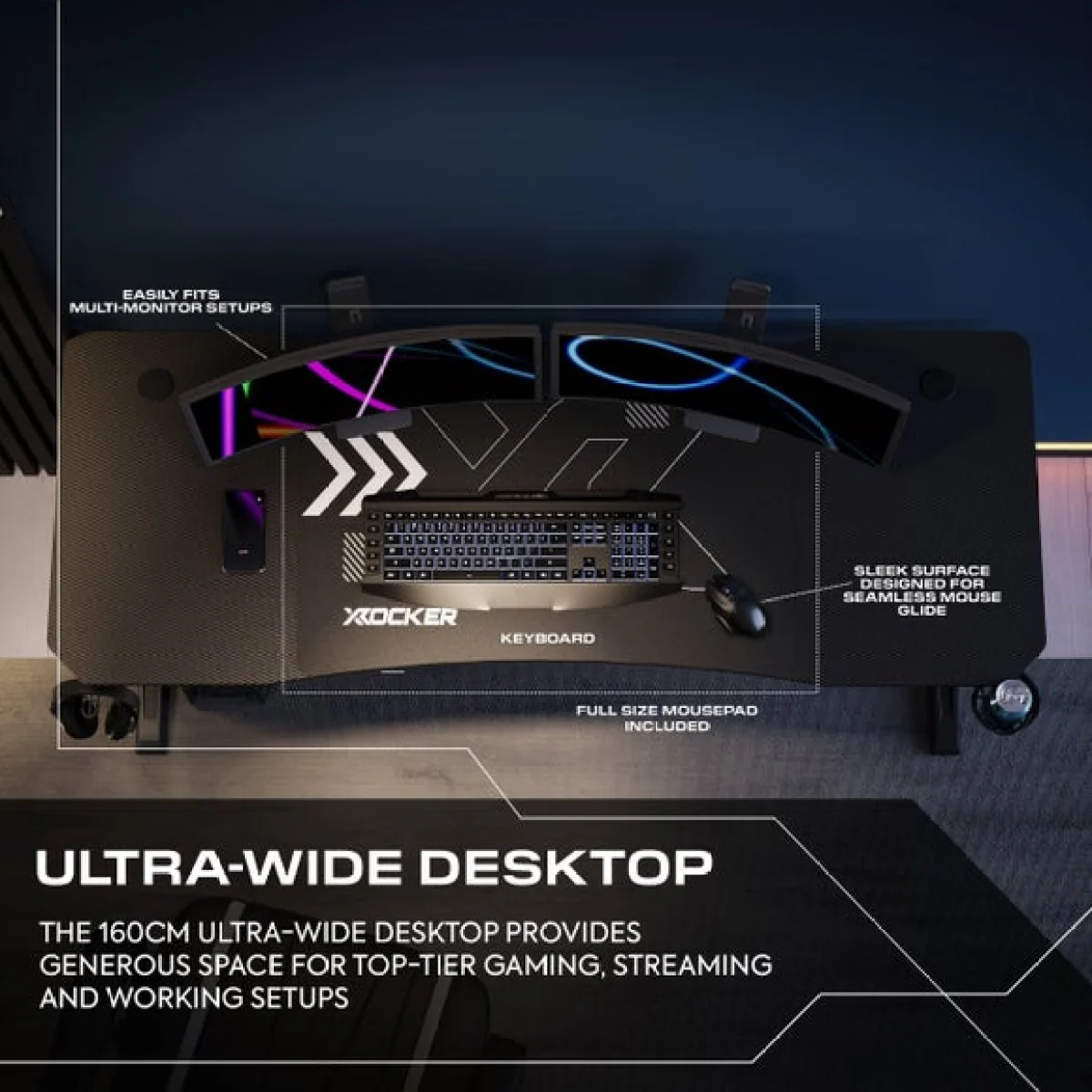 X Rocker Cougar Gaming Desk – image 3