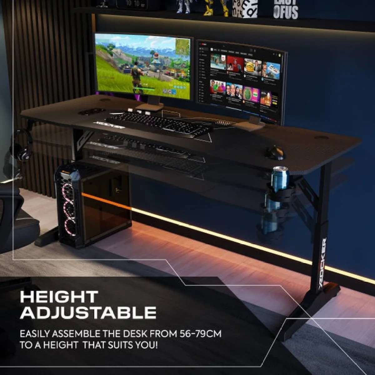 X Rocker Cougar Gaming Desk – image 4