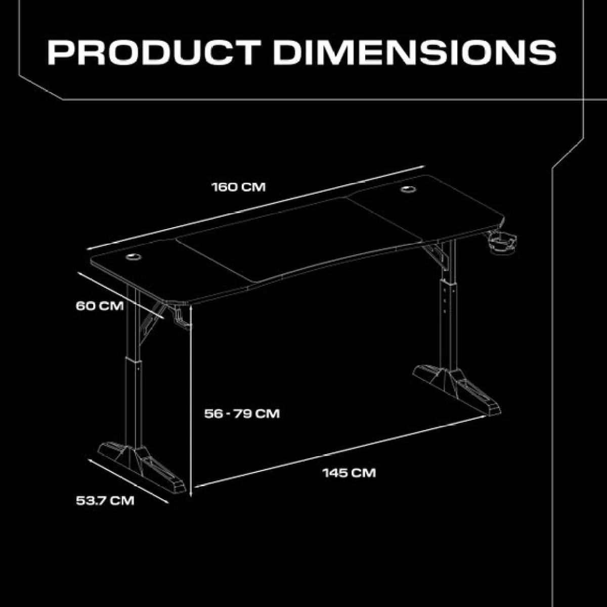 X Rocker Cougar Gaming Desk – image 7